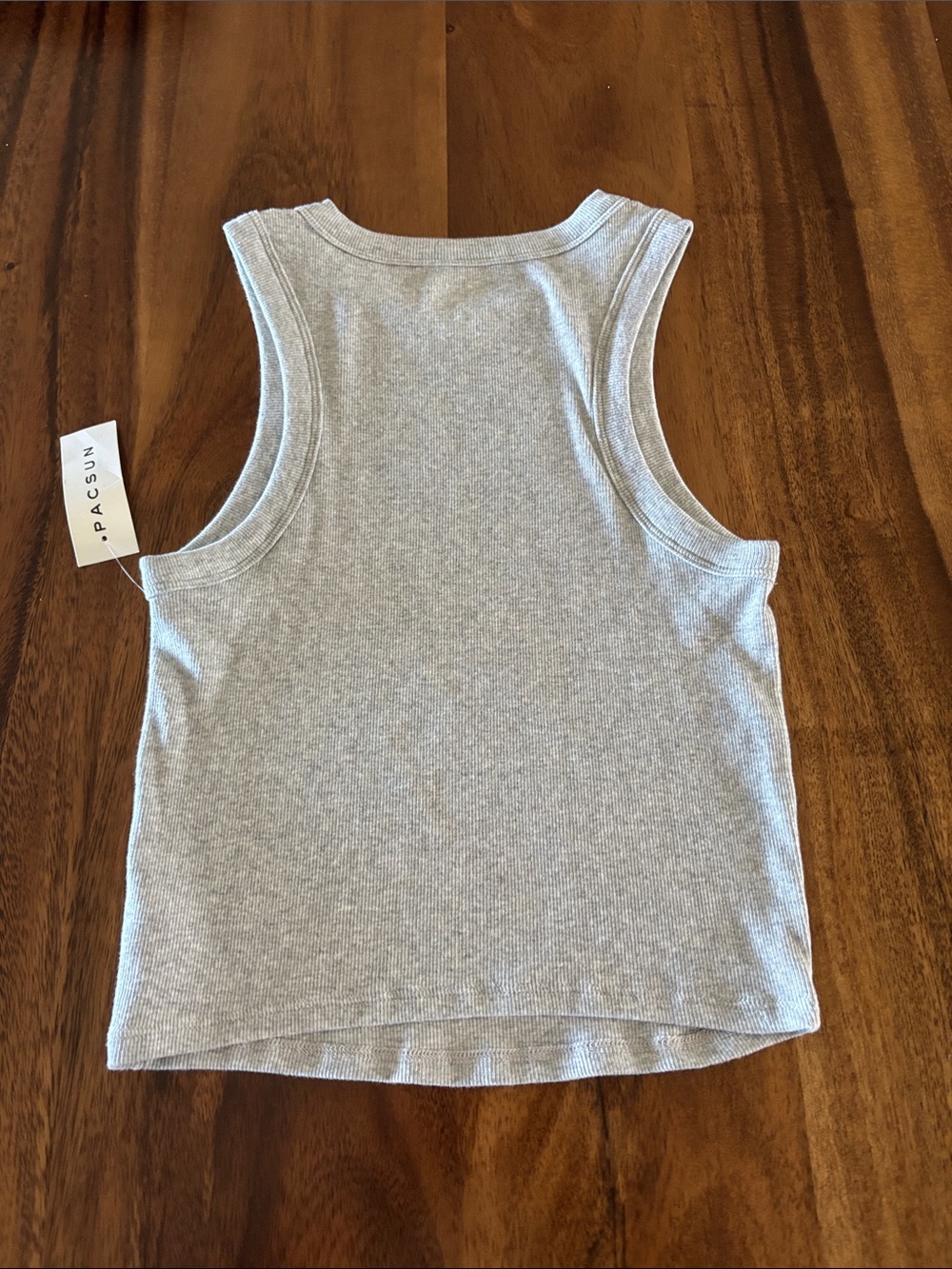 PacSun Gray Ribbed Tank Top - Picture 5 of 5